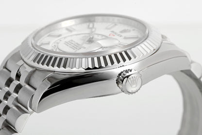 Sky Dweller White Dial Jubilee Bracelet Watch