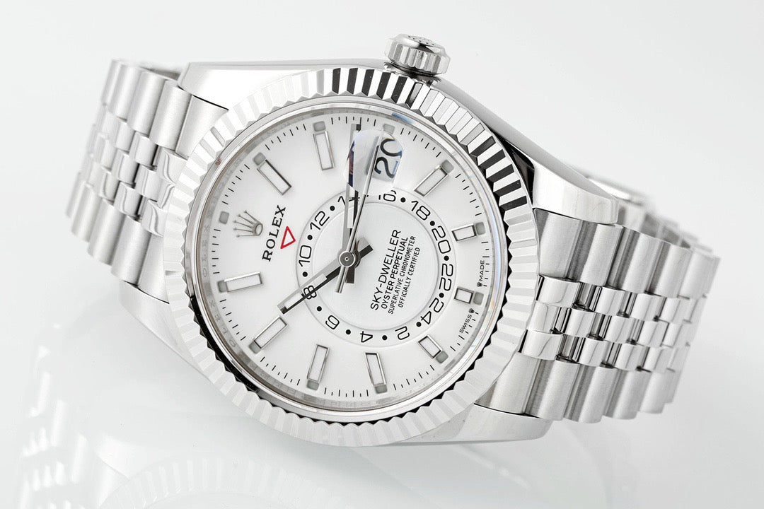 Sky Dweller White Dial Jubilee Bracelet Watch