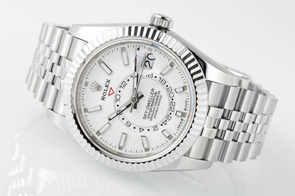 Sky Dweller White Dial Jubilee Bracelet Watch