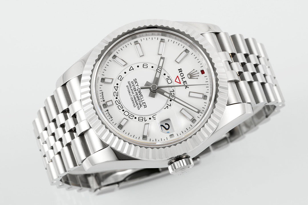Sky Dweller White Dial Jubilee Bracelet Watch