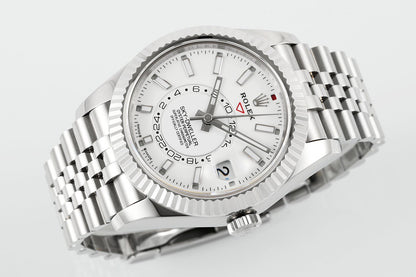 Sky Dweller White Dial Jubilee Bracelet Watch