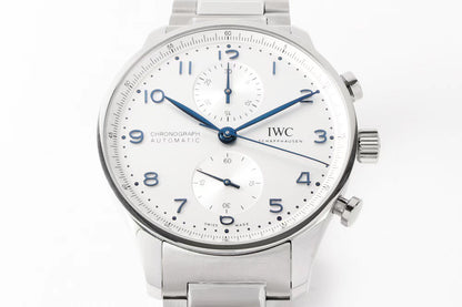 Schaffhausen Portugieser Chronograph Turquoise Blue Dial Watch