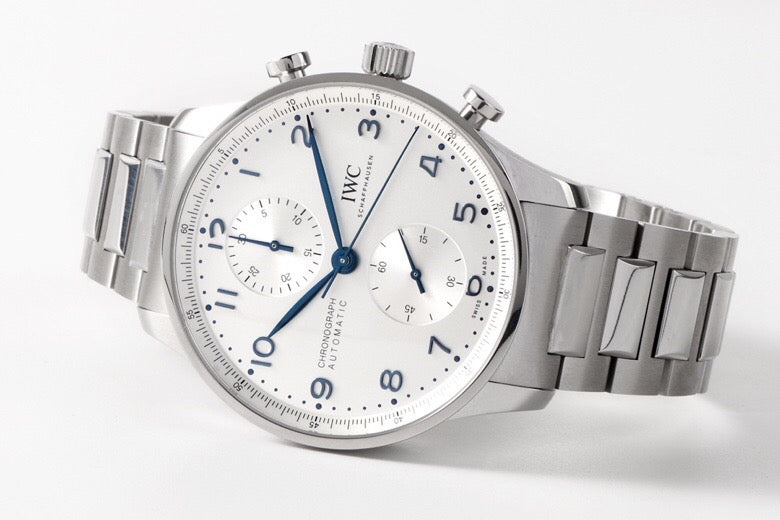 Schaffhausen Portugieser Chronograph Turquoise Blue Dial Watch