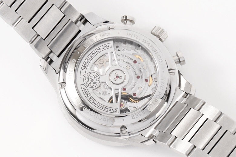 Schaffhausen Portugieser Chronograph Turquoise Blue Dial Watch