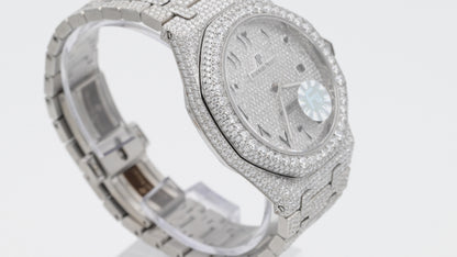 Royal Oak Diamond Pavé Arabic Dial Watch
