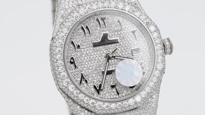 Royal Oak Diamond Pavé Arabic Dial Watch