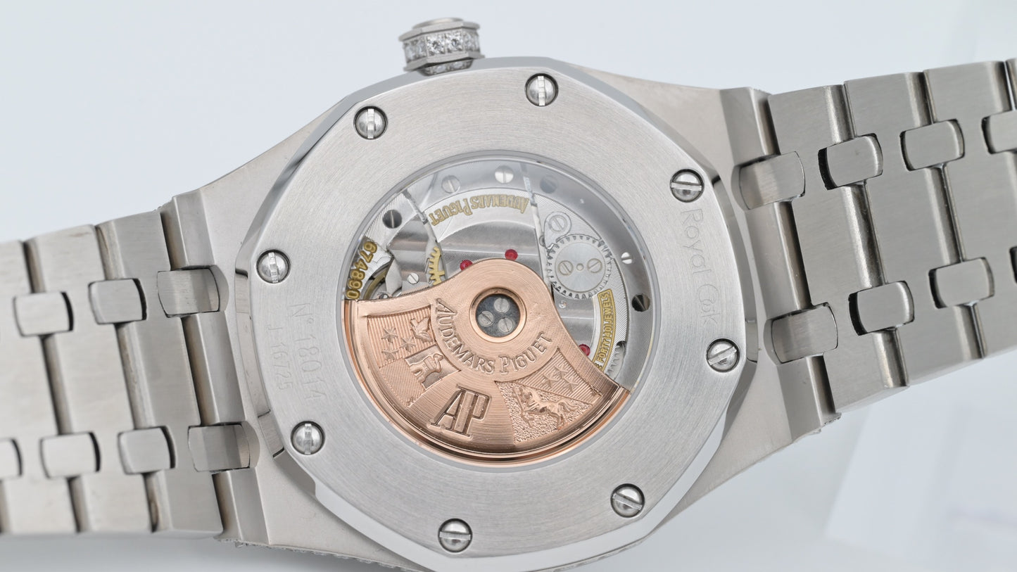 Royal Oak Diamond Pavé Arabic Dial Watch