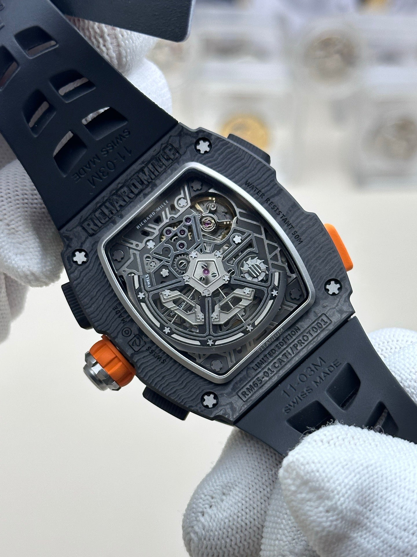 RM 11 McLaren Carbon Skeleton Chronograph Watch
