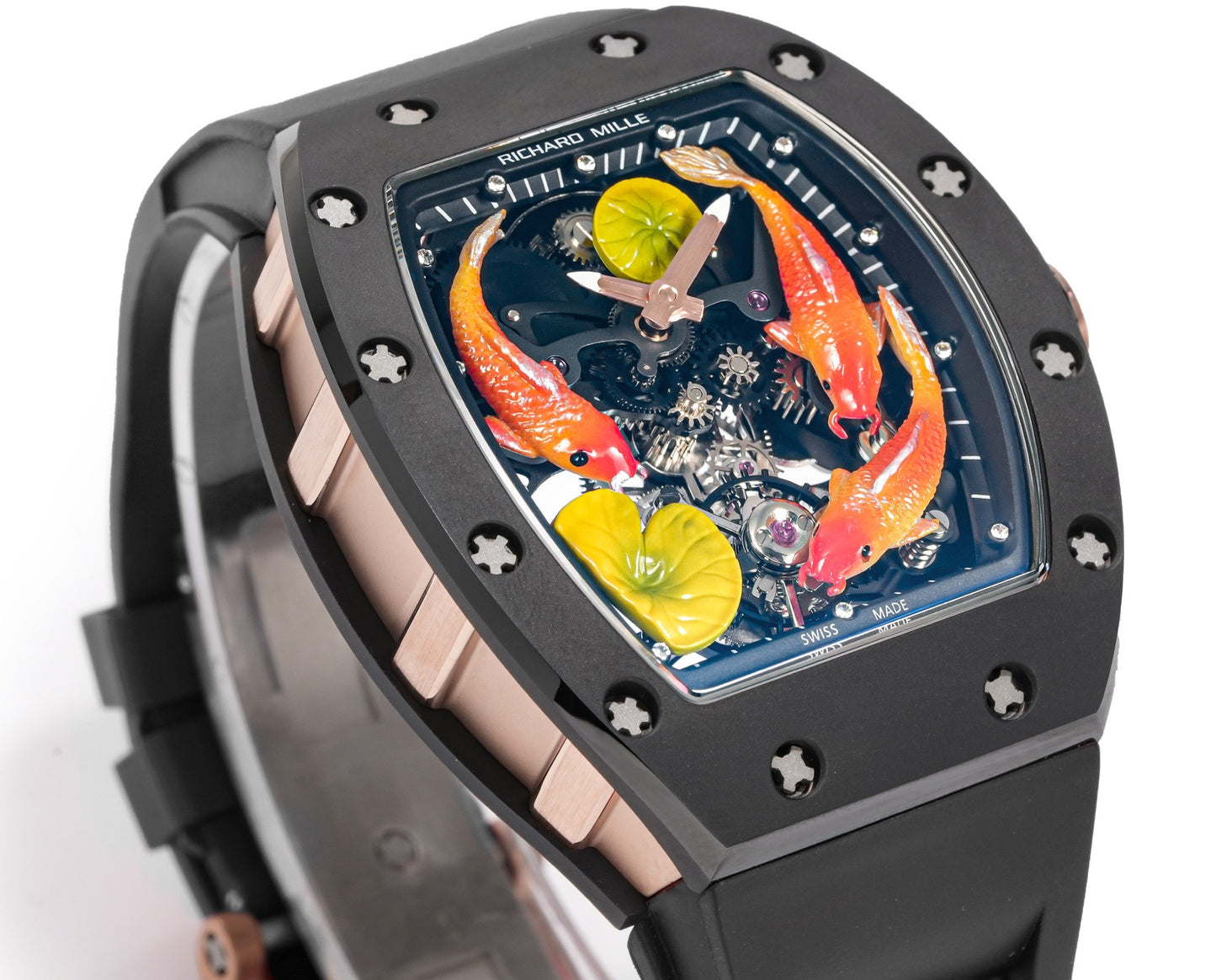 Koi Fish Skeleton Artistic Dial Watch
