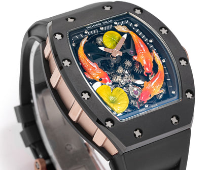 Koi Fish Skeleton Artistic Dial Watch
