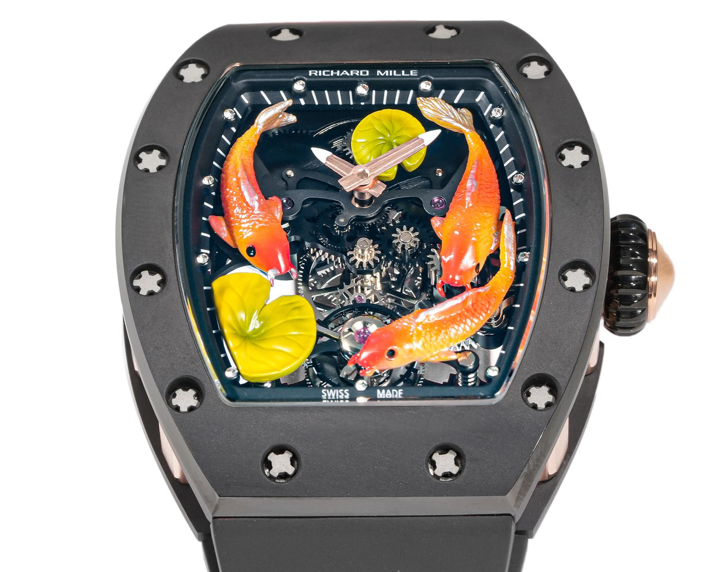 Koi Fish Skeleton Artistic Dial Watch