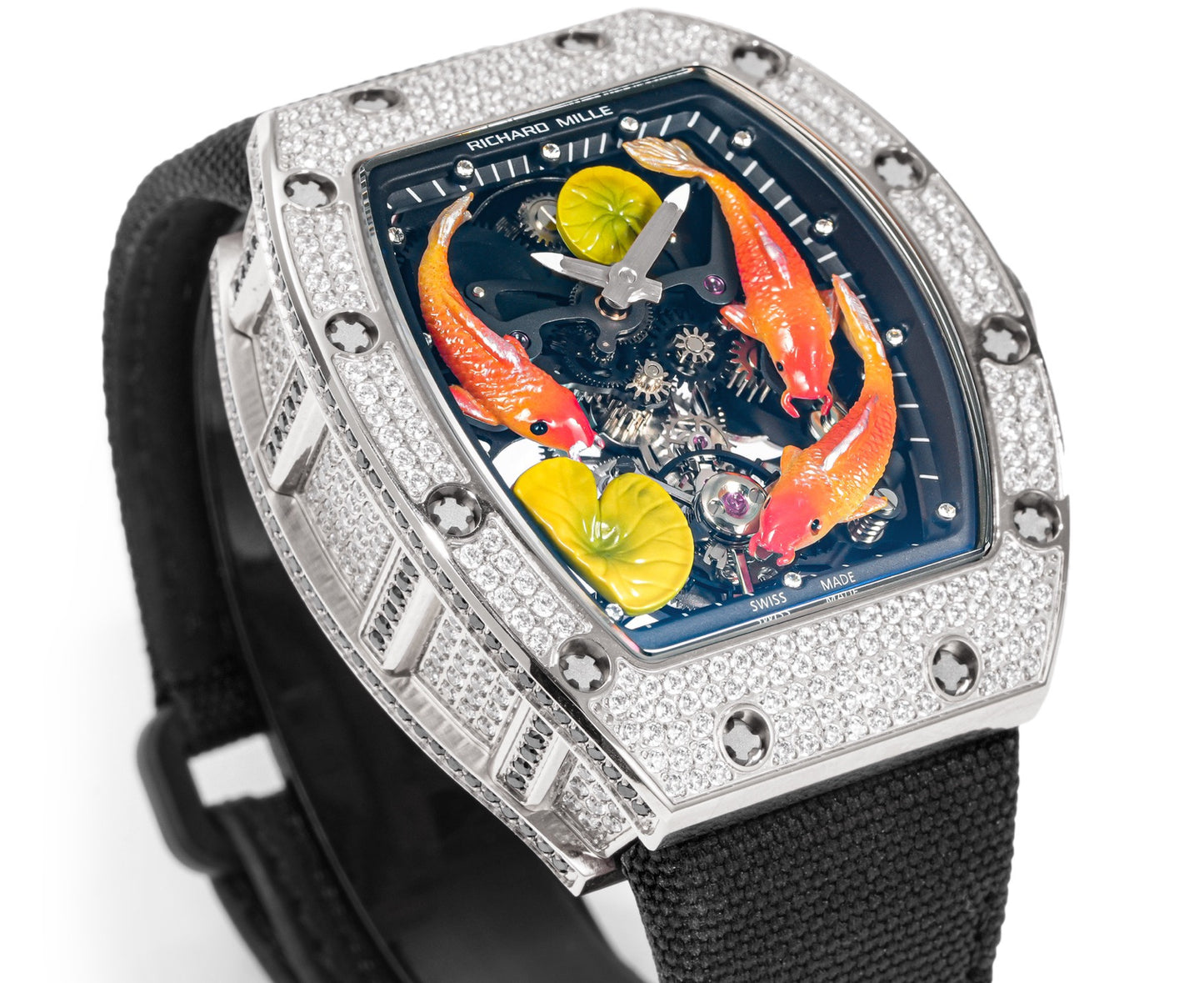 Koi Fish Skeleton Artistic Dial Watch