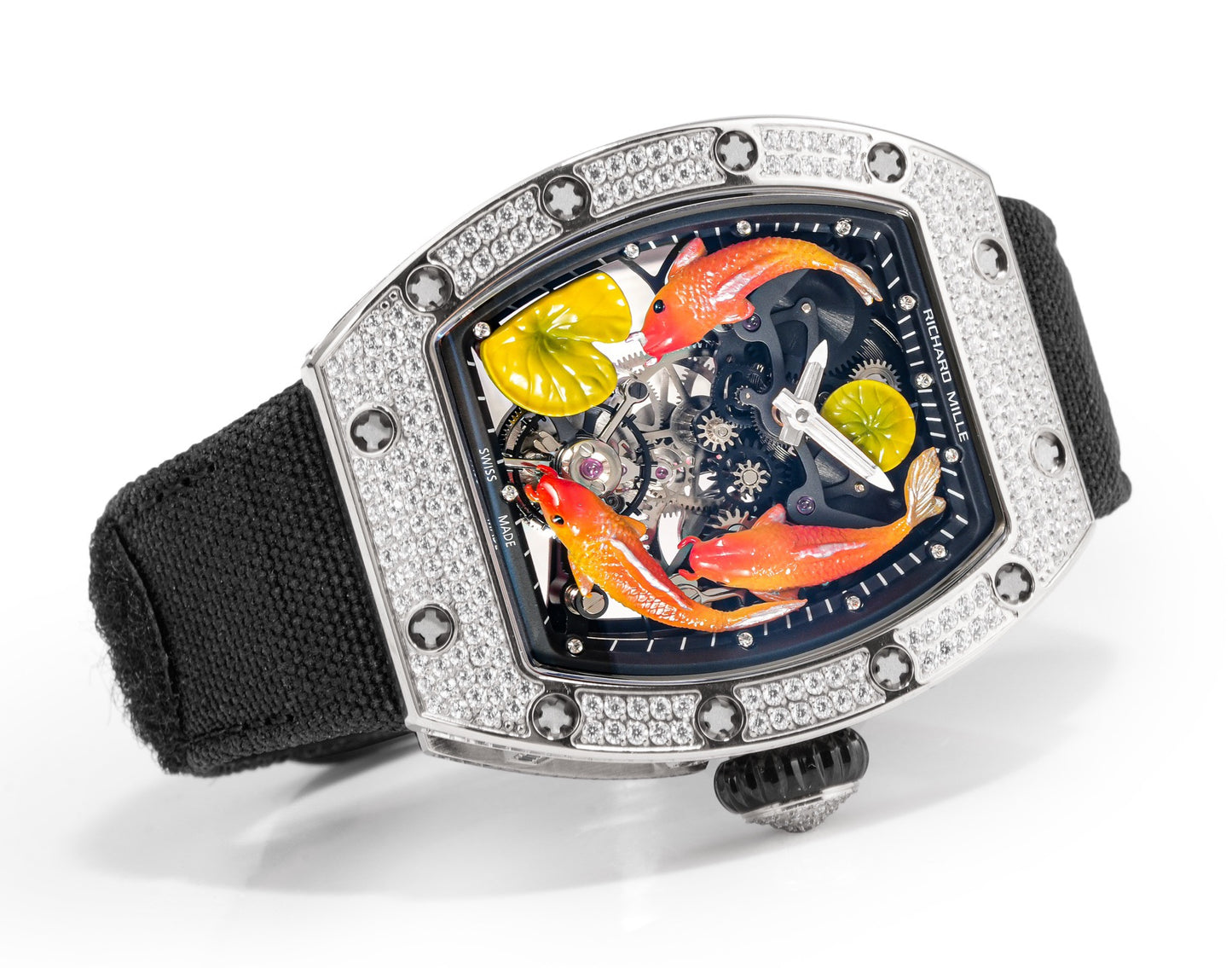 Koi Fish Skeleton Artistic Dial Watch