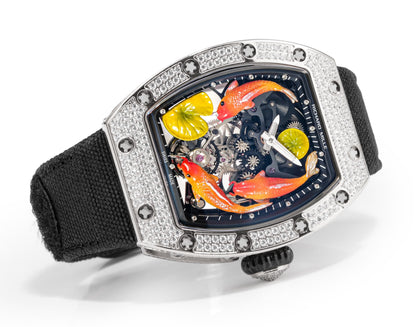 Koi Fish Skeleton Artistic Dial Watch