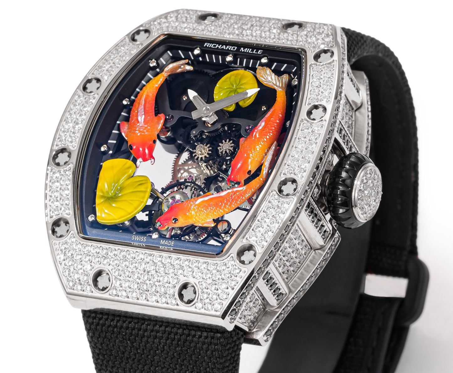Koi Fish Skeleton Artistic Dial Watch