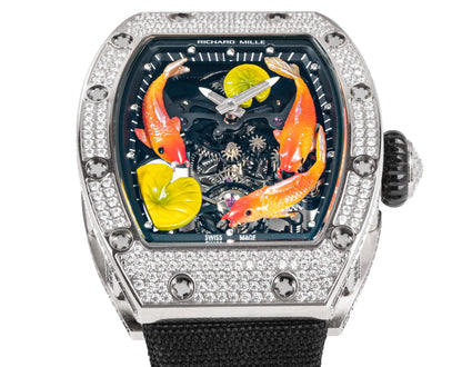 Koi Fish Skeleton Artistic Dial Watch