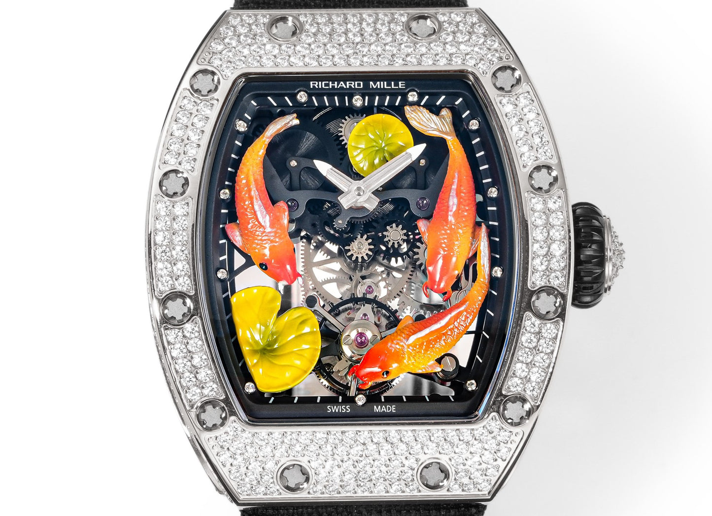 Koi Fish Skeleton Artistic Dial Watch