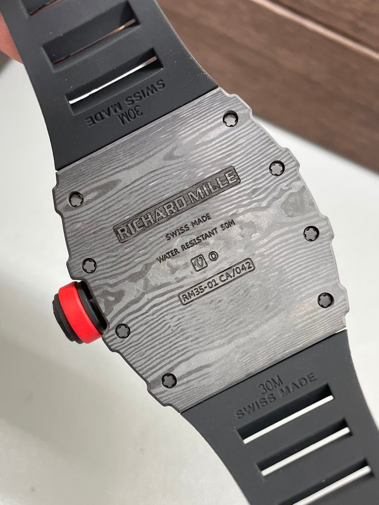 RM 35-01 Rafael Nadal Skeleton Automatic Watch White Case