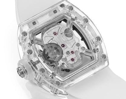 RM Skull Green Skeleton Automatic White Ceramic Edition