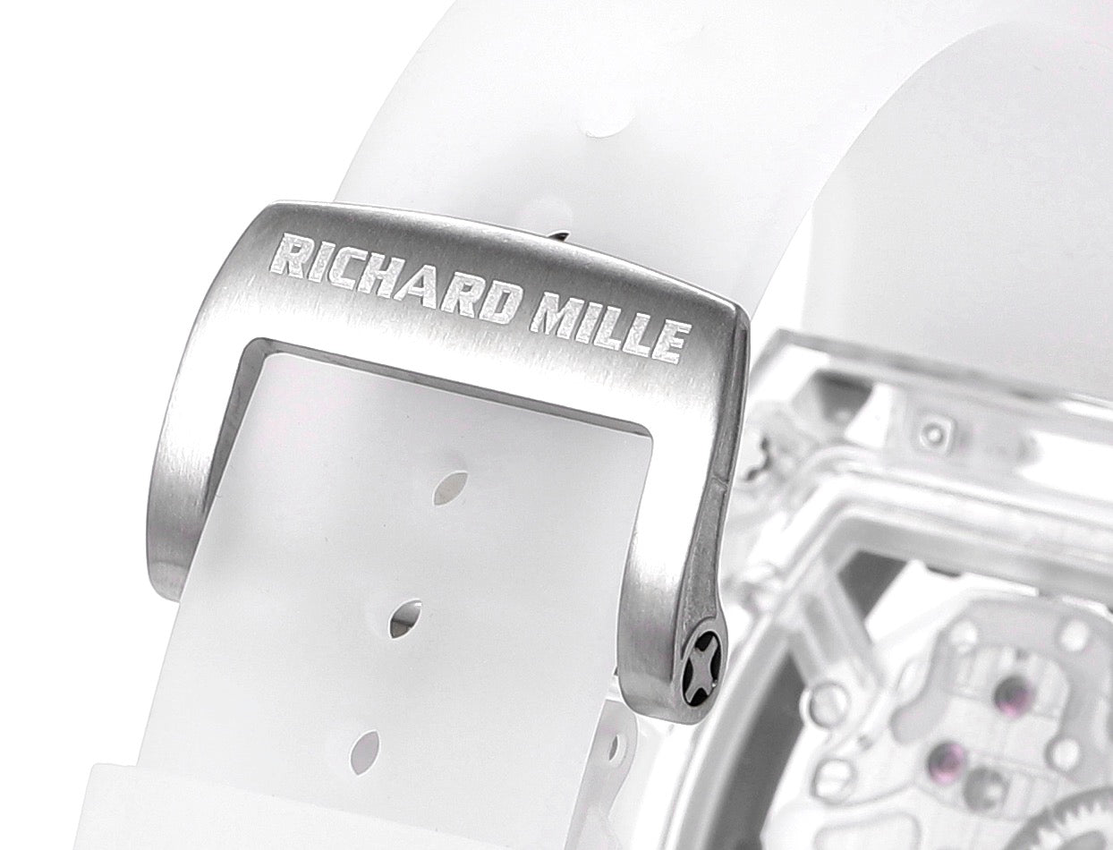 RM Skull Green Skeleton Automatic White Ceramic Edition