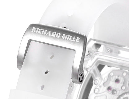 RM Skull Green Skeleton Automatic White Ceramic Edition