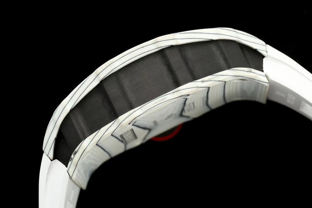 RM12-01 White Skeleton Dial Watch