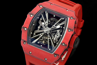 RM12-01 White Skeleton Dial Watch