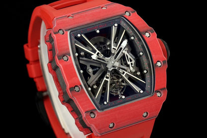 RM12-01 White Skeleton Dial Watch