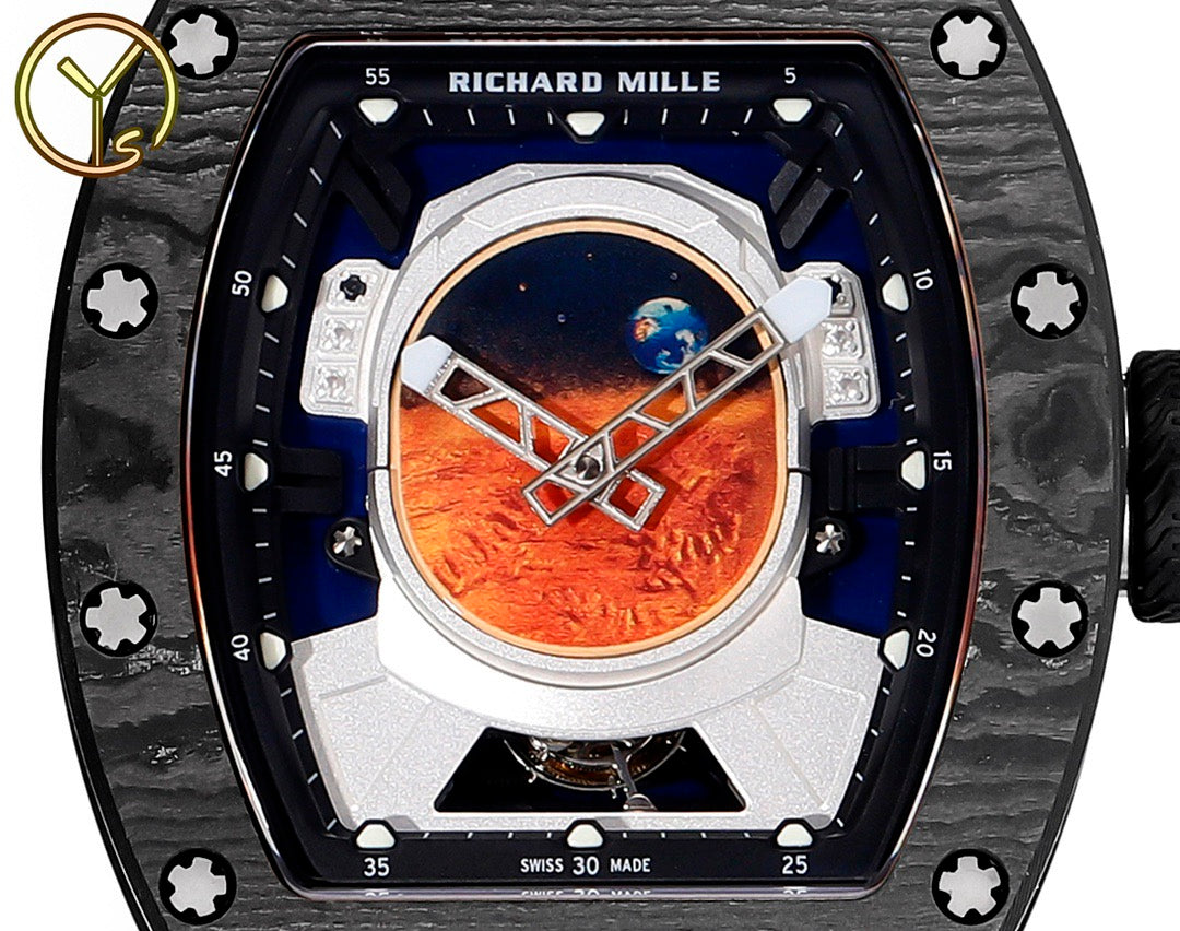 RM Mars Tourbillon Style Automatic Rubber Strap