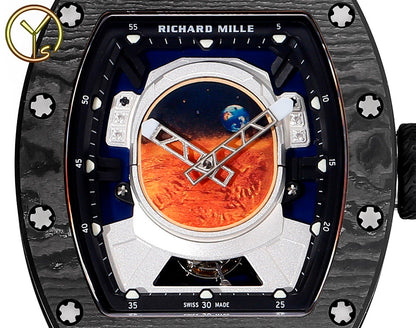 RM Mars Tourbillon Style Automatic Rubber Strap