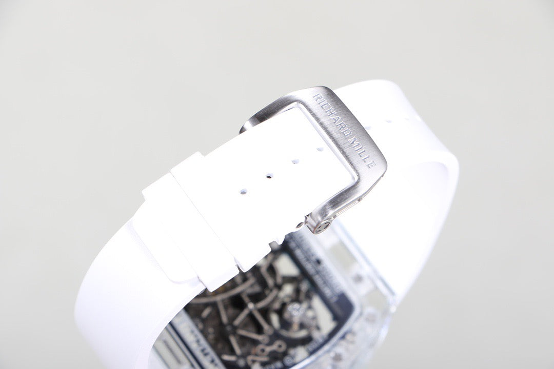Transparent Ice Blue Skeleton Watch