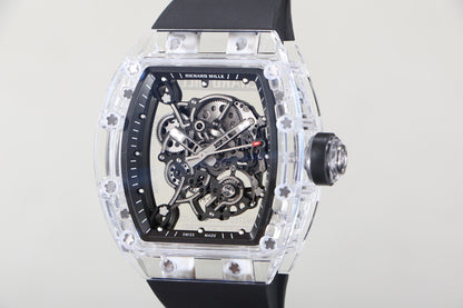 Transparent Ice Blue Skeleton Watch