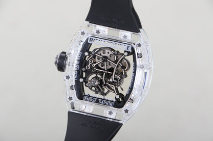 Transparent Ice Blue Skeleton Watch