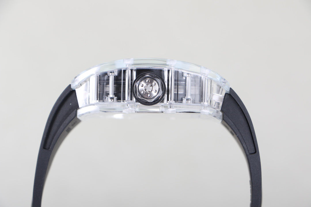 Transparent Ice Blue Skeleton Watch