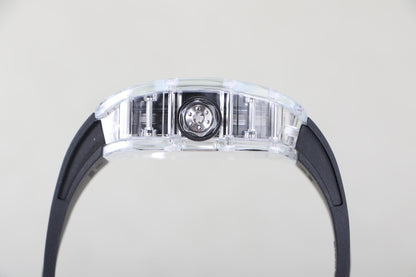 Transparent Ice Blue Skeleton Watch