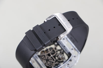 Transparent Ice Blue Skeleton Watch