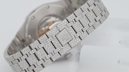 Royal Oak Diamond Pavé Arabic Dial Watch