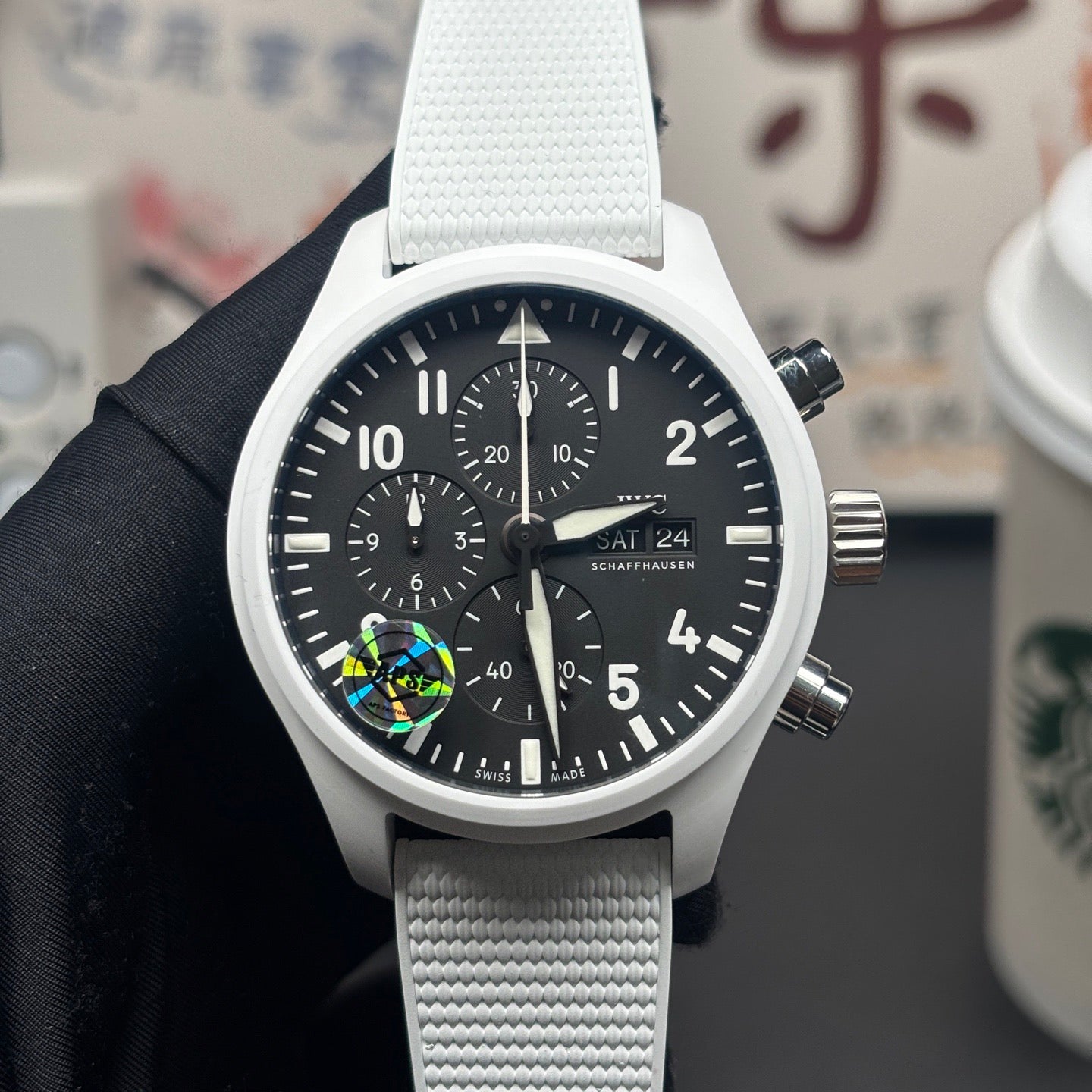 Pilot Chronograph White Ceramic