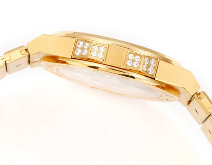 Alpine Eagle Diamond Pavé Blue Gem Bezel Gold