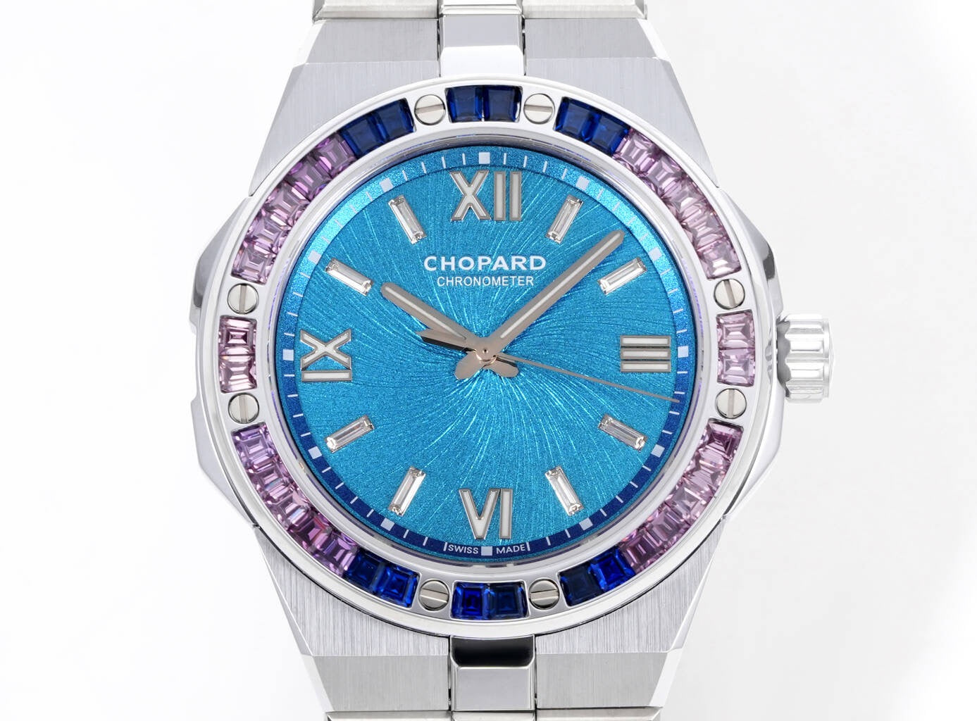 Alpine Eagle Purple Gem Bezel Gold Dial