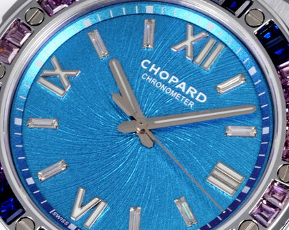 Alpine Eagle Purple Gem Bezel Gold Dial