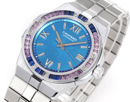 Alpine Eagle Purple Gem Bezel Gold Dial