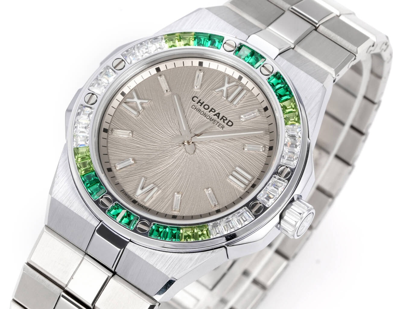 Alpine Eagle Purple Gem Bezel Gold Dial