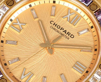 Alpine Eagle Purple Gem Bezel Gold Dial