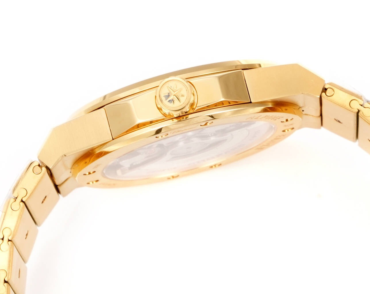 Alpine Eagle Purple Gem Bezel Gold Dial