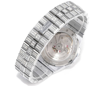 Alpine Eagle Diamond Pavé Blue Gem Bezel Gold
