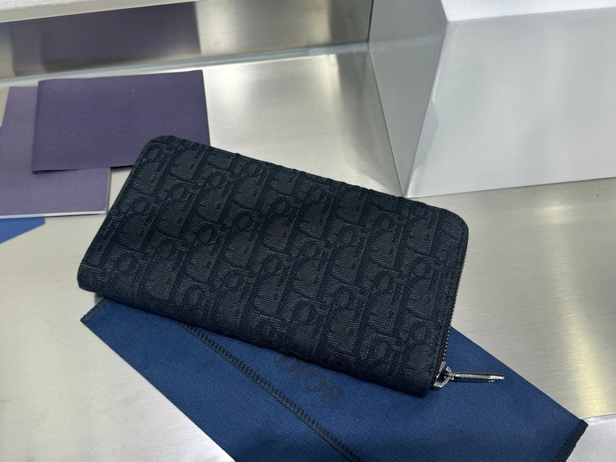 Oblique Jacquard Zipped Long