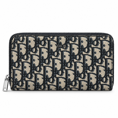 Oblique Jacquard Zipped Long