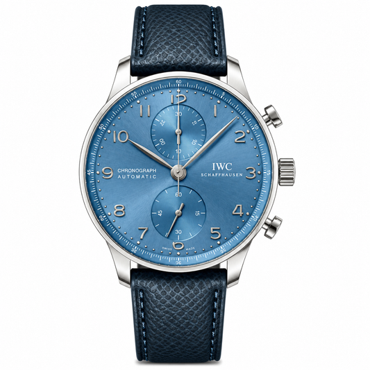 Schaffhausen Portugieser Chronograph Turquoise Blue Dial Watch