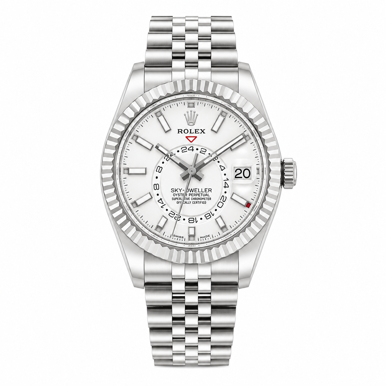Sky Dweller White Dial Jubilee Bracelet Watch